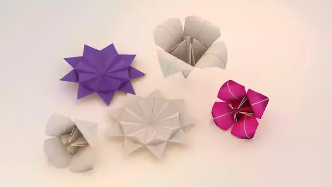 origami 11 3D model