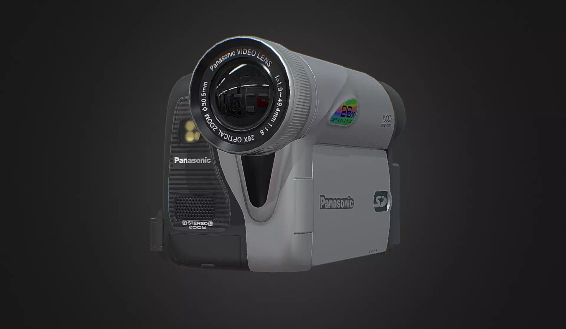 Panasonic PV-GS31 Camera Low-poly 3D model