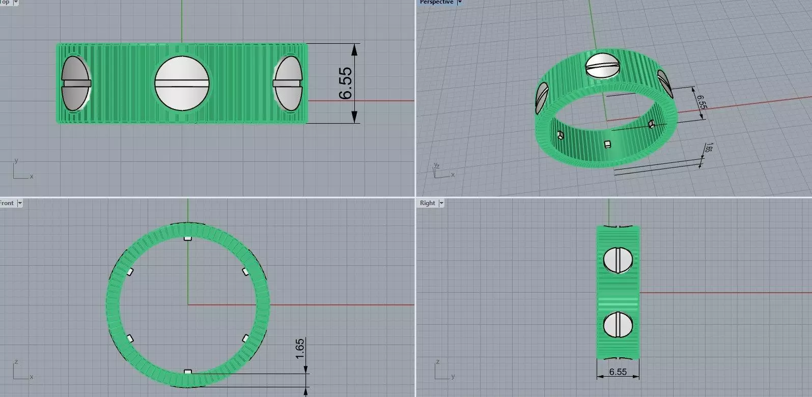 LOVE Ring Unlimited  cod42 3D print model_7
