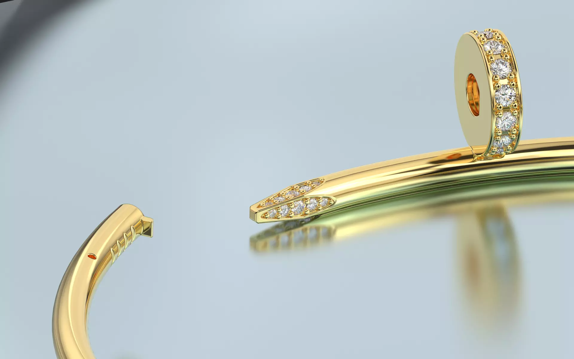 Bracelet Juste un Clou New Lock 3D print model_1