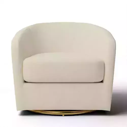 Holden Wide Velvet Swivel Barrel Chair
