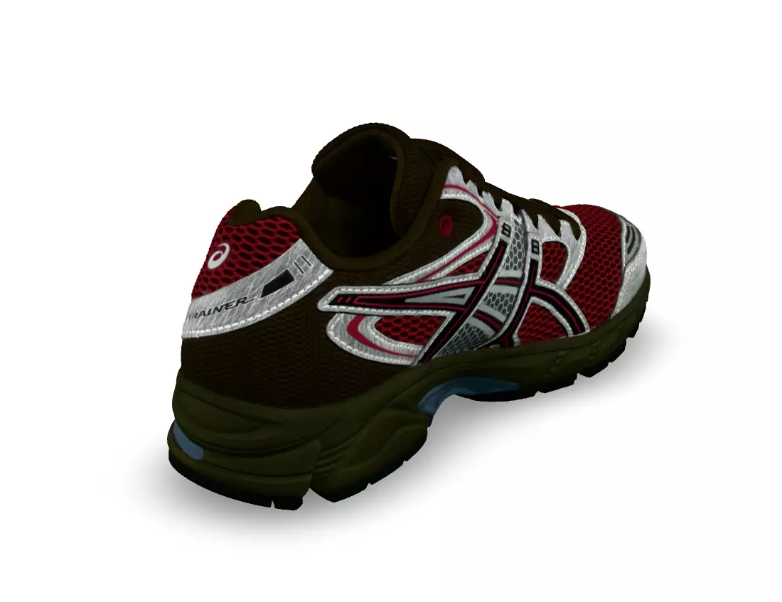 ASICS GEL DS TRAINER shoes Low-poly 3D model_14