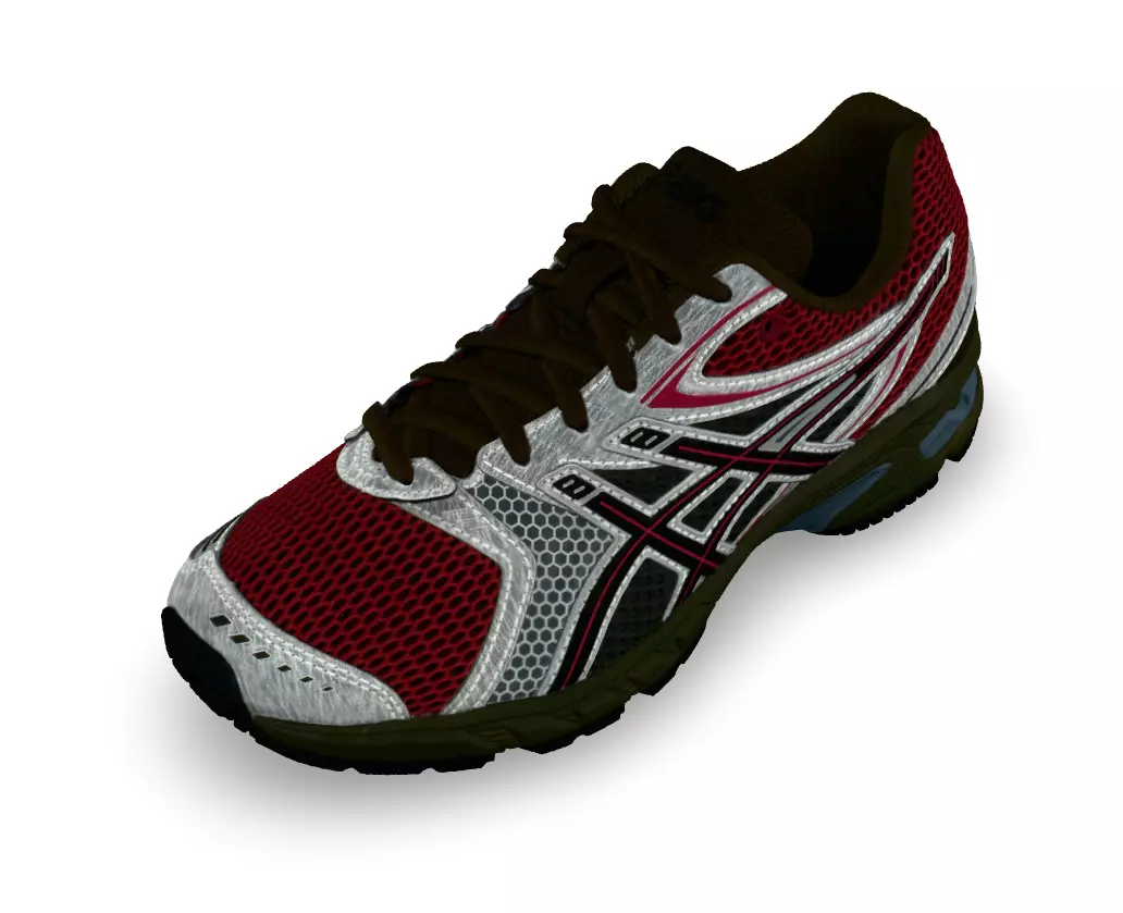 ASICS GEL DS TRAINER shoes Low-poly 3D model_10