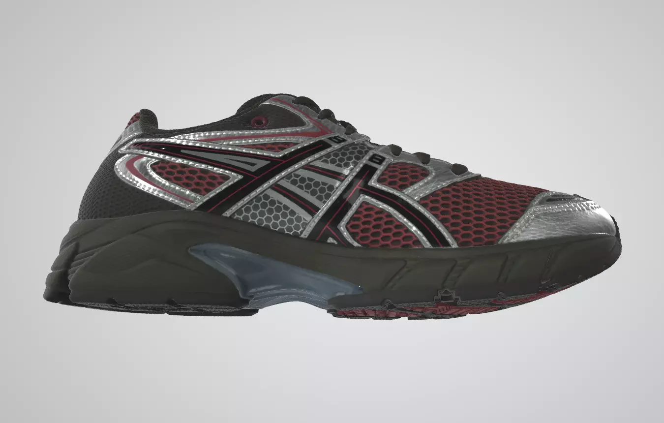ASICS GEL DS TRAINER shoes Low-poly 3D model_5