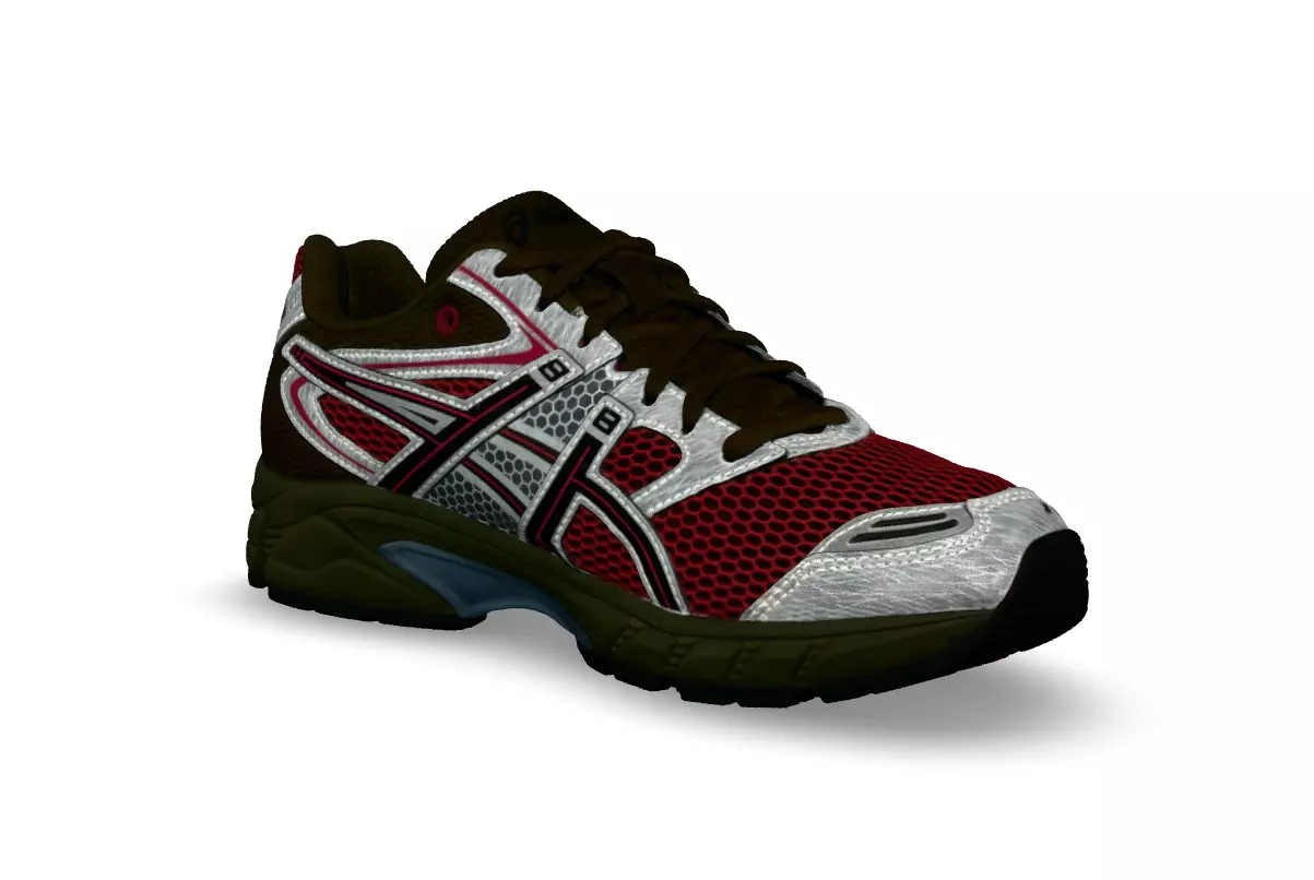ASICS GEL DS TRAINER shoes Low-poly 3D model_0