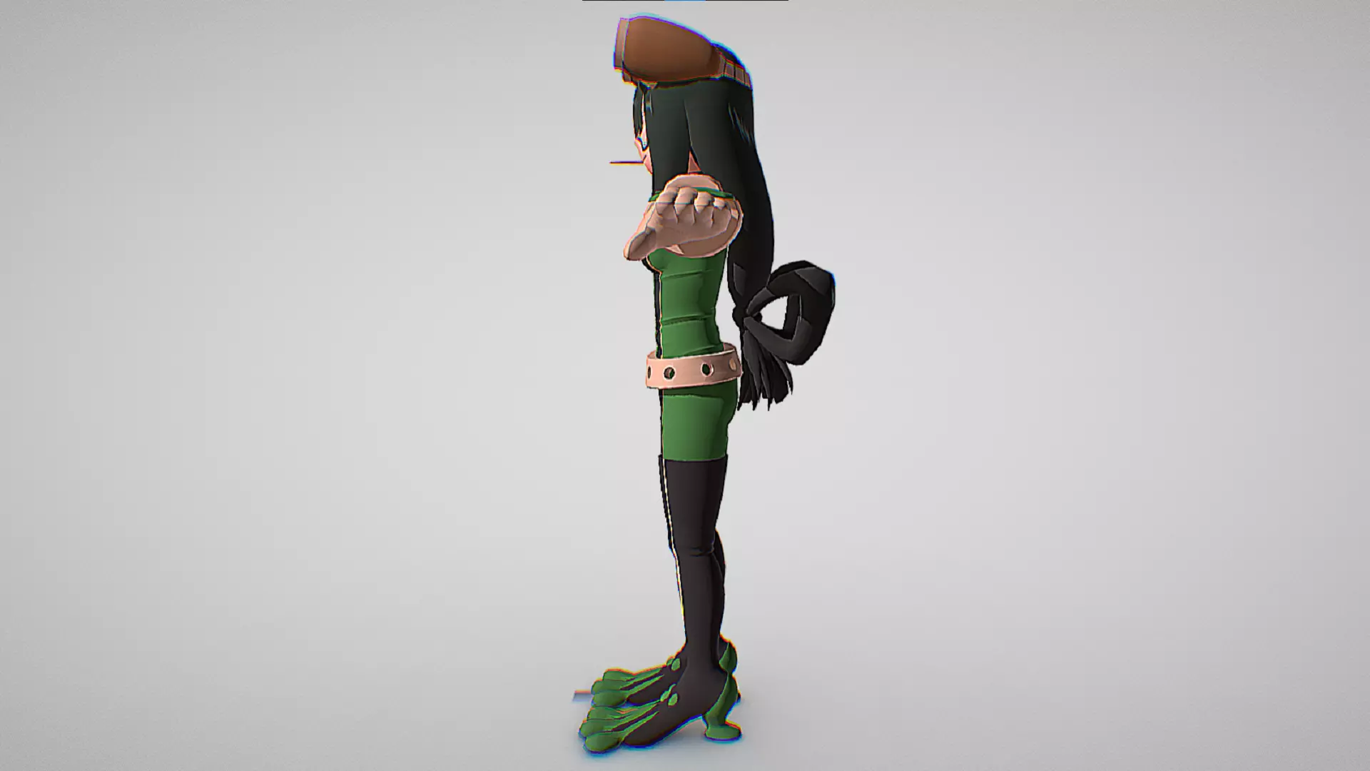 Tsuyu Asui - The Froppy - My Hero Academia Ultra Rumble Low-poly 3D model_5