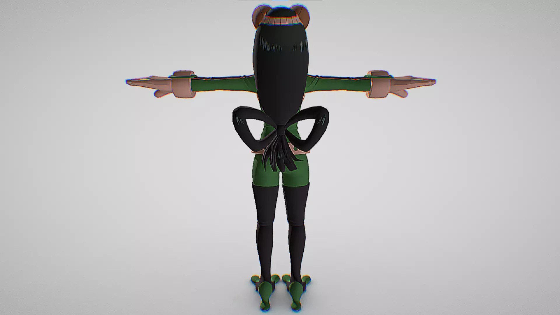 Tsuyu Asui - The Froppy - My Hero Academia Ultra Rumble Low-poly 3D model_3
