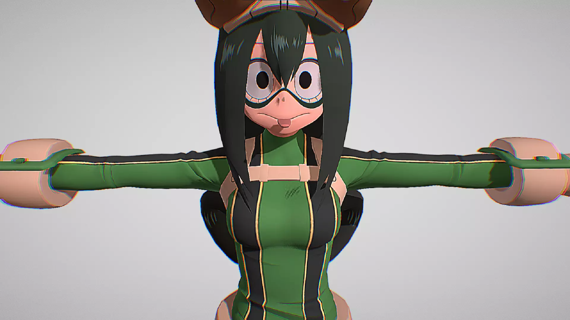 Tsuyu Asui - The Froppy - My Hero Academia Ultra Rumble Low-poly 3D model_0
