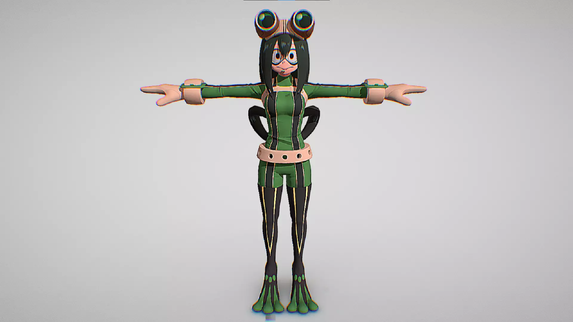 Tsuyu Asui - The Froppy - My Hero Academia Ultra Rumble Low-poly 3D model_1