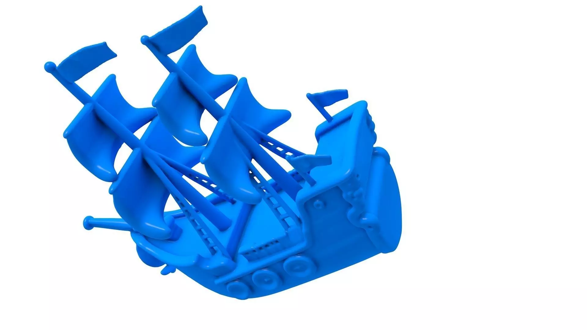 Boat -  Boat stl - Cartoon Boat -  Roblox Boat  3D print model_1
