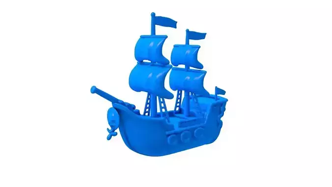 Boat -  Boat stl - Cartoon Boat -  Roblox Boat 
