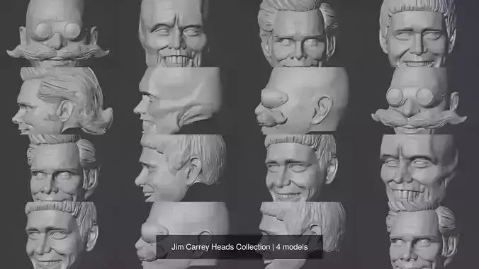 Jim Carrey Heads Collection