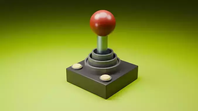 Joystick retro video game 