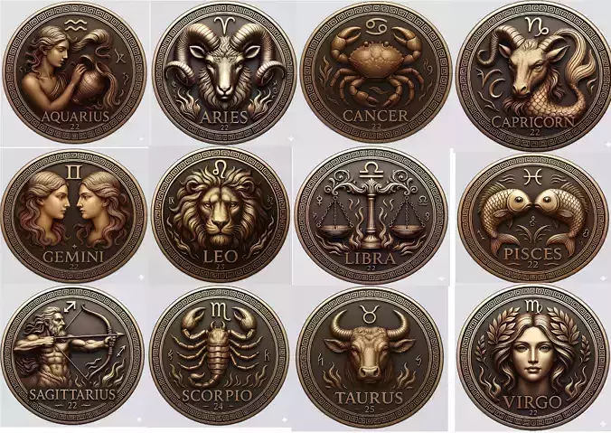 all zodiac designs ready for 3d printing 