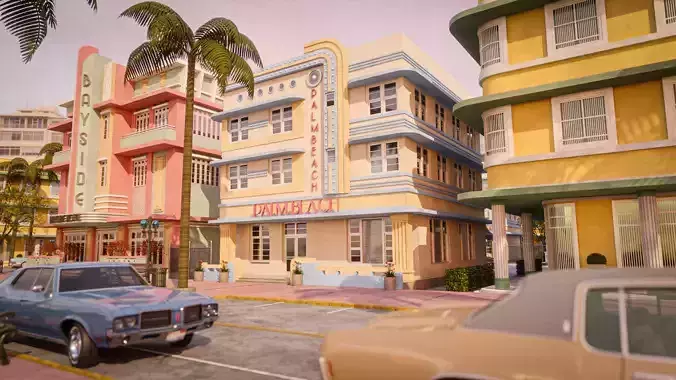 MIAMI VICE CITY ART DECO BUILDING 8