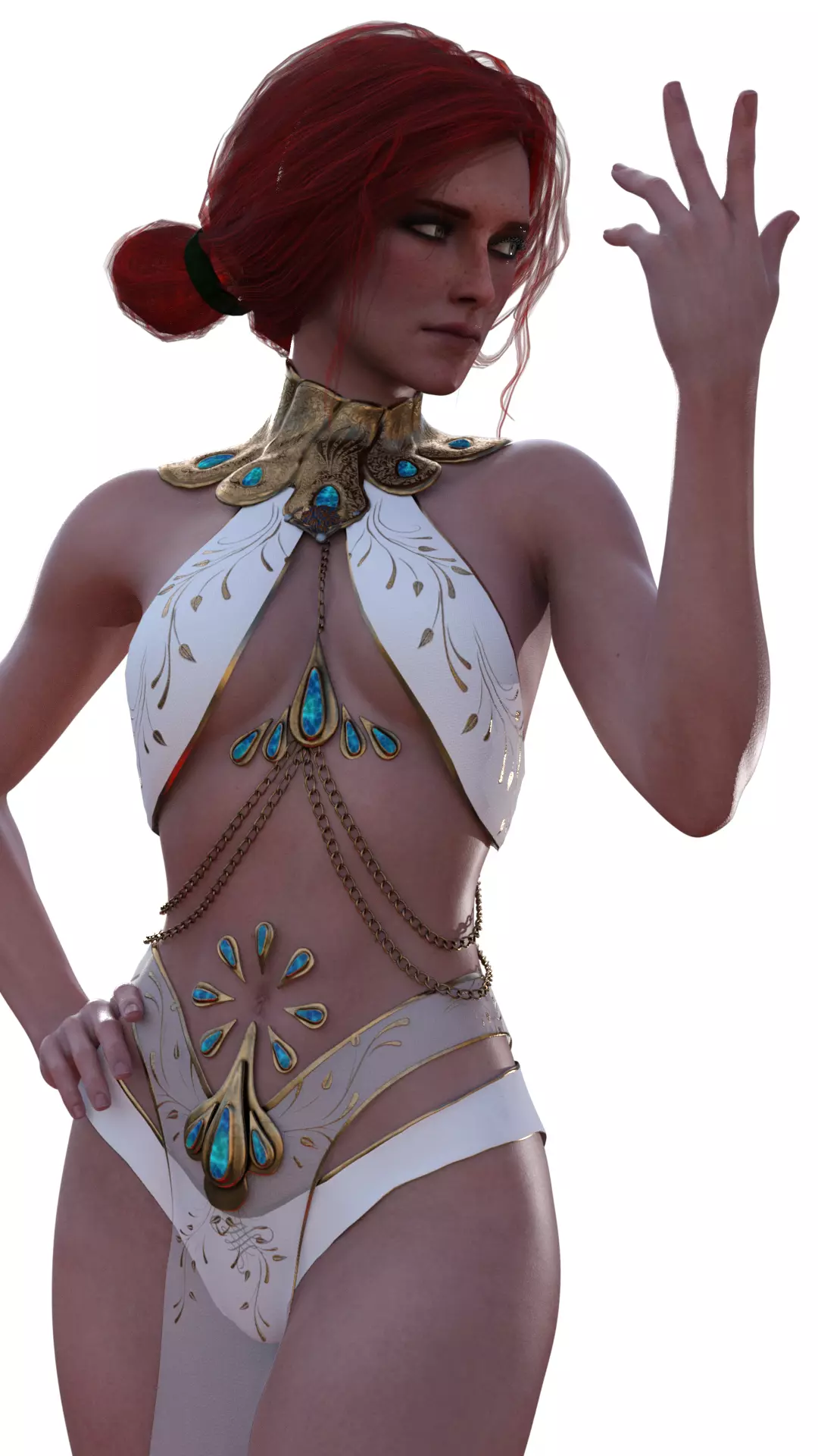 Triss Merigold Sorceress of the Desert 3D print model