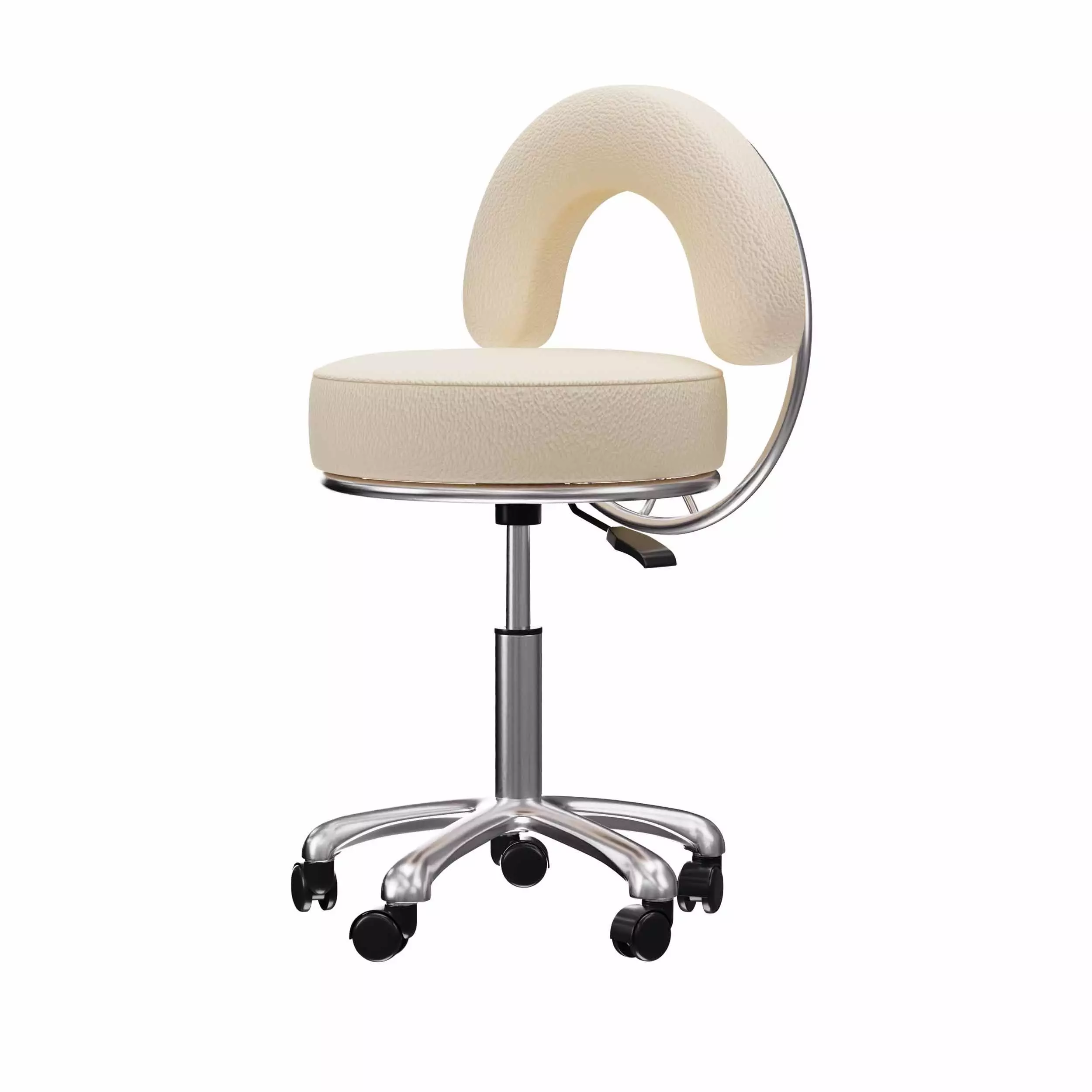 Stylish Pedicure Stool Low-poly 3D model_3