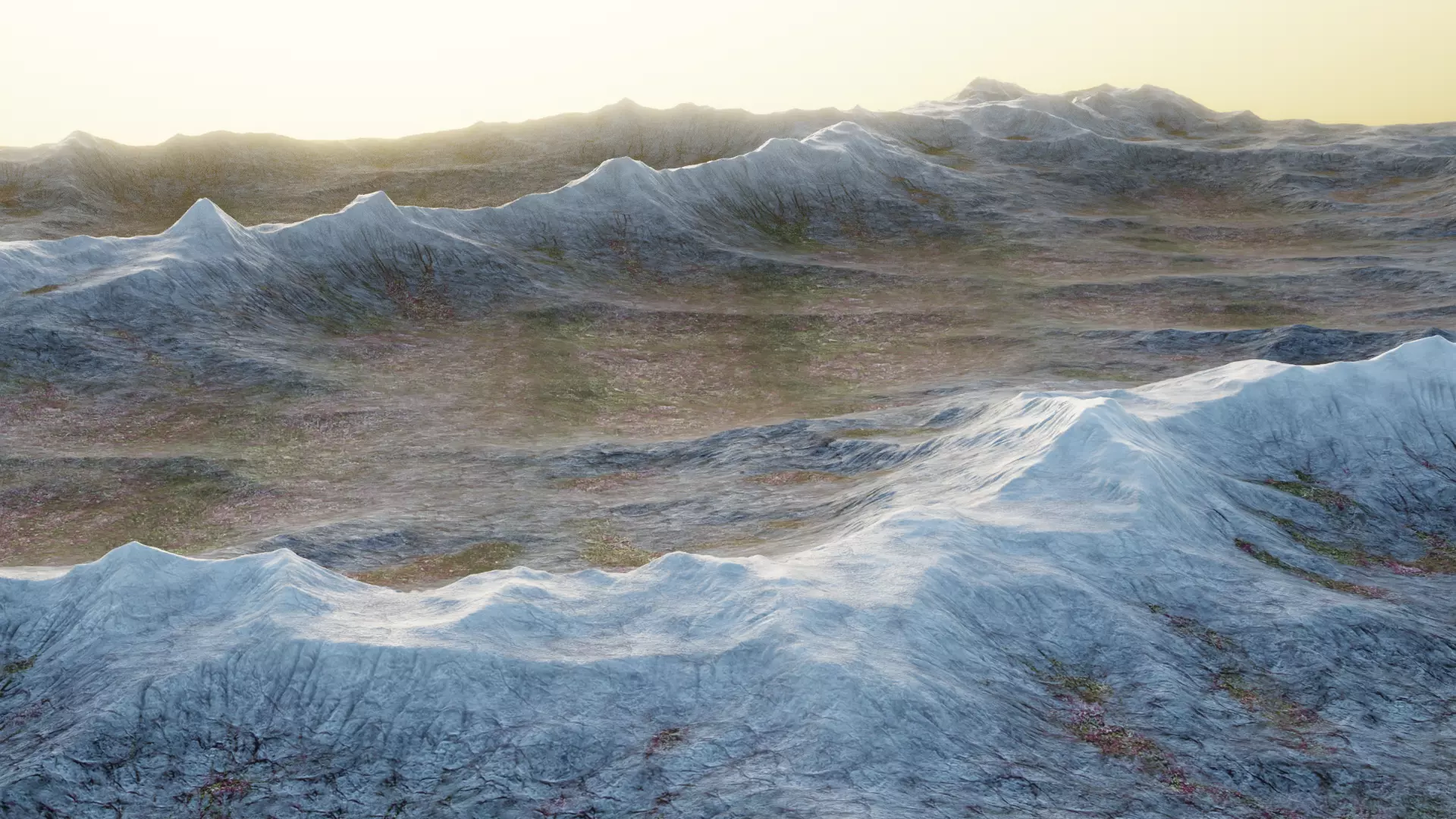 -Mountains Terrain V2- 3D model_0