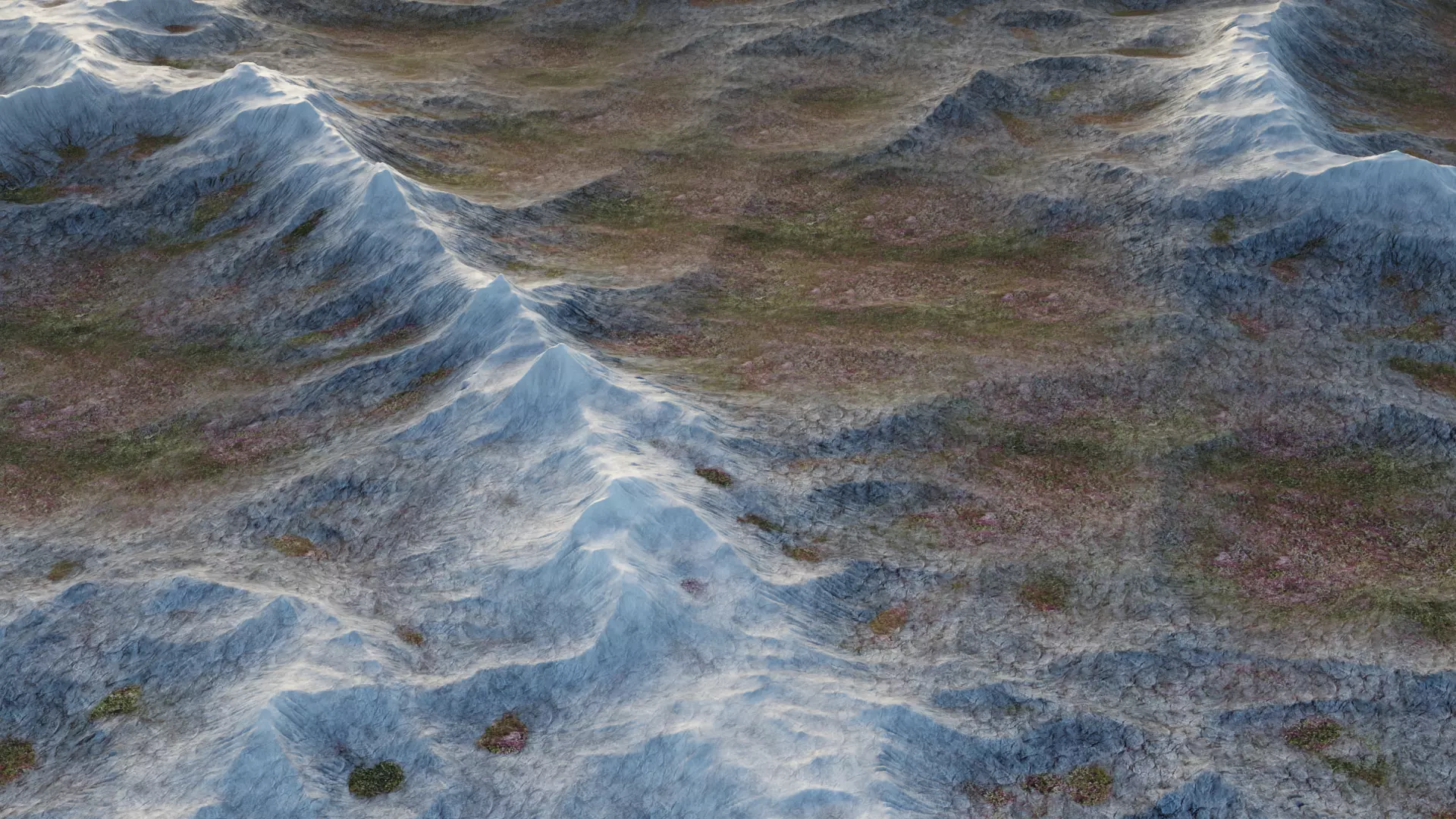 -Mountains Terrain V2- 3D model_2