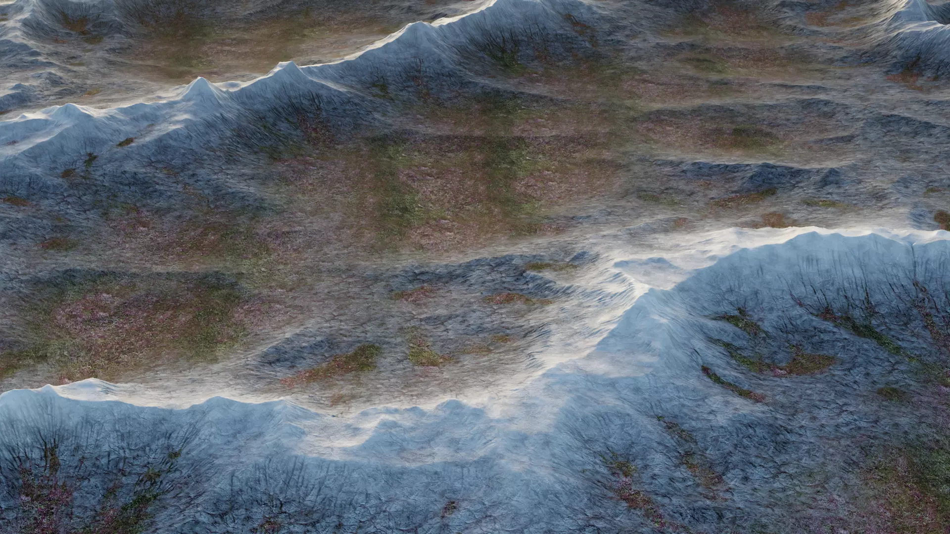 -Mountains Terrain V2- 3D model_1