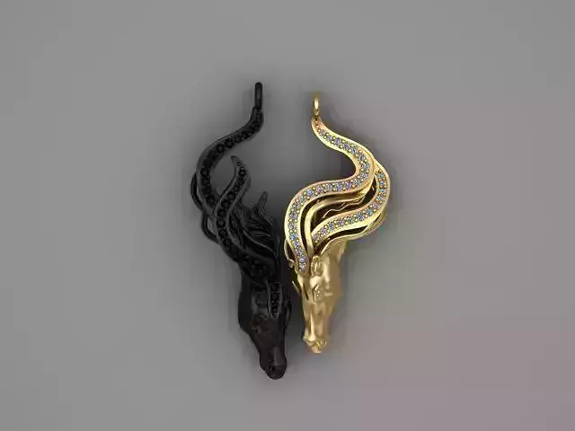 Dual Horse Pendant