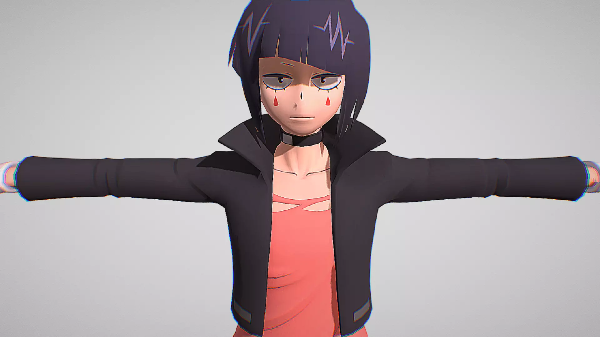 Kyoka Jiro - Hearing Hero - My Hero Academia Ultra Rumble Low-poly 3D model
