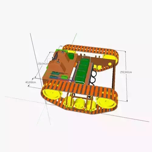 AT traction engine EM 3D model