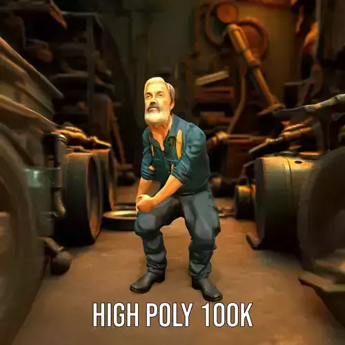 Blue Work Uniform model pack