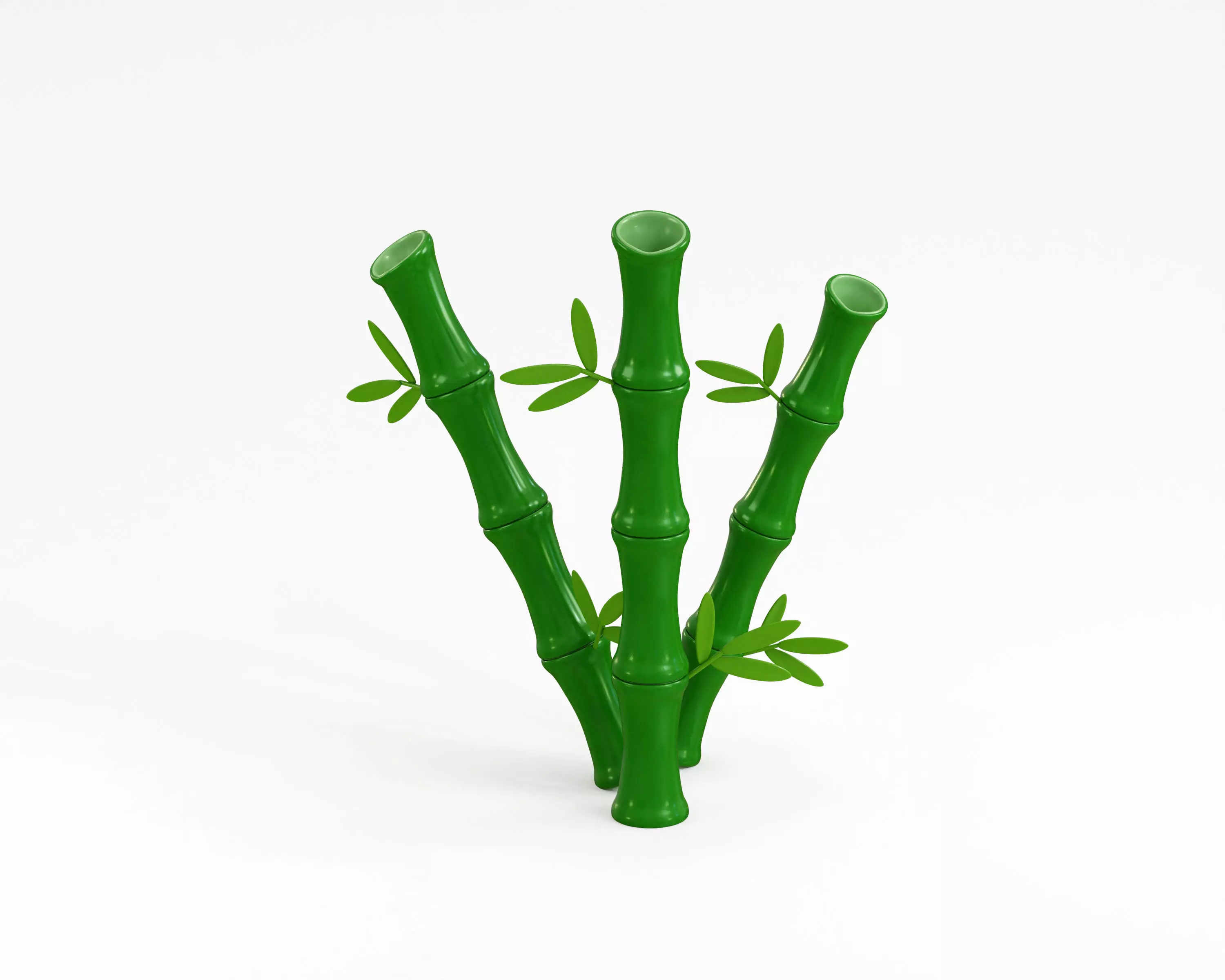 Cartoon Bamboo Tree Low-poly 3D model_4