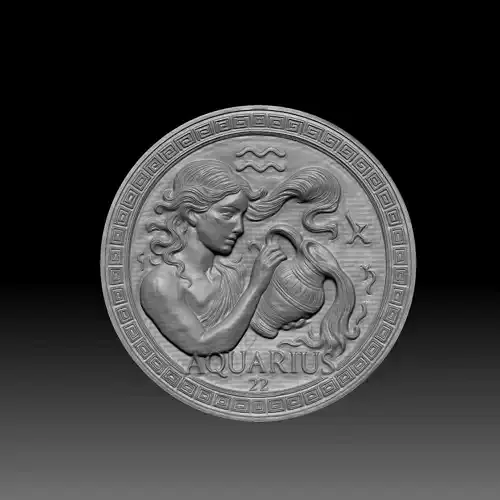 Aquarius design pendant