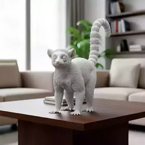 Ring Tailed Lemur - 3D Print Model