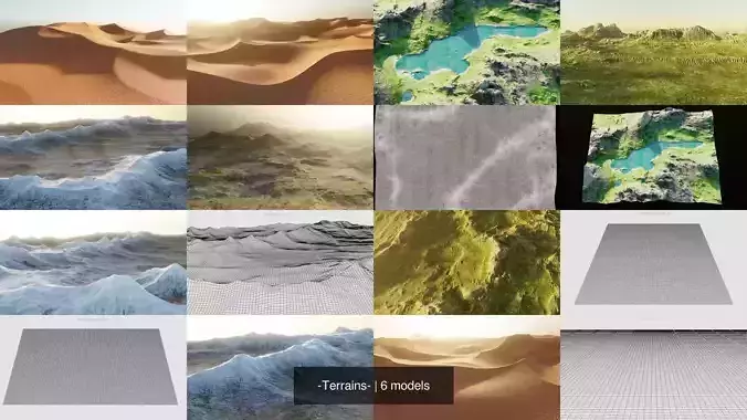 -Terrains- 3D Model Collection