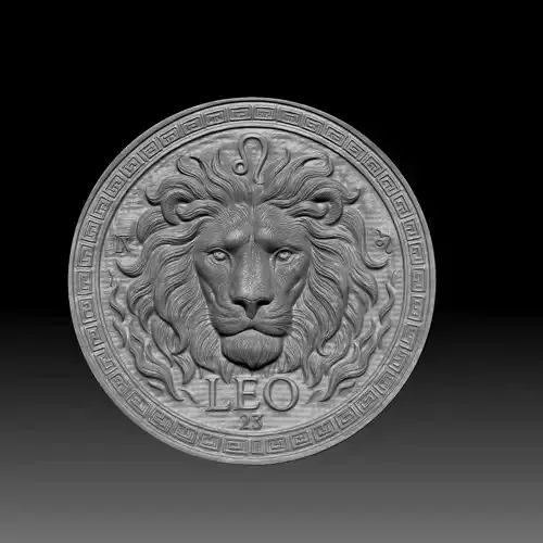  leo design pendant ready for 3d printing