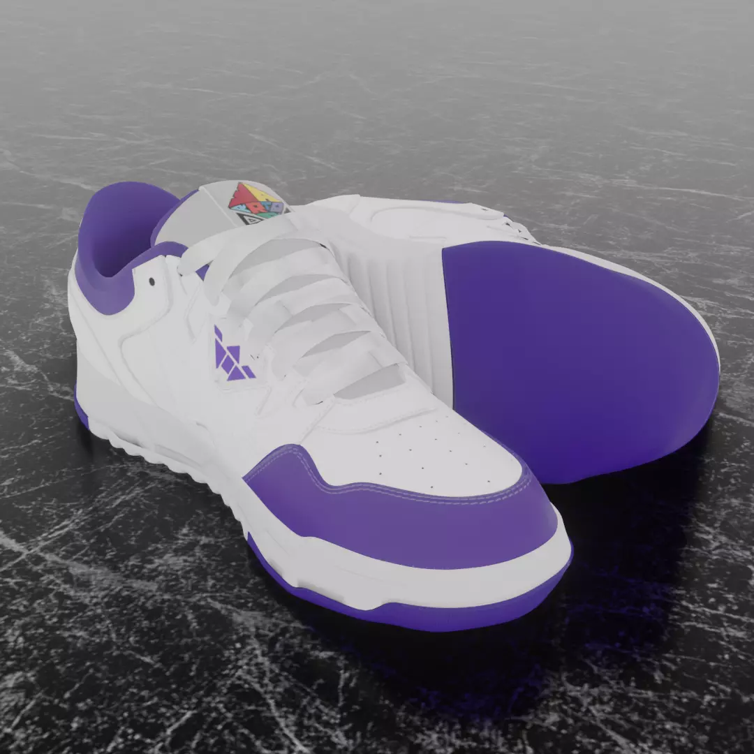 3D SPORT SHOES Free low-poly 3D model