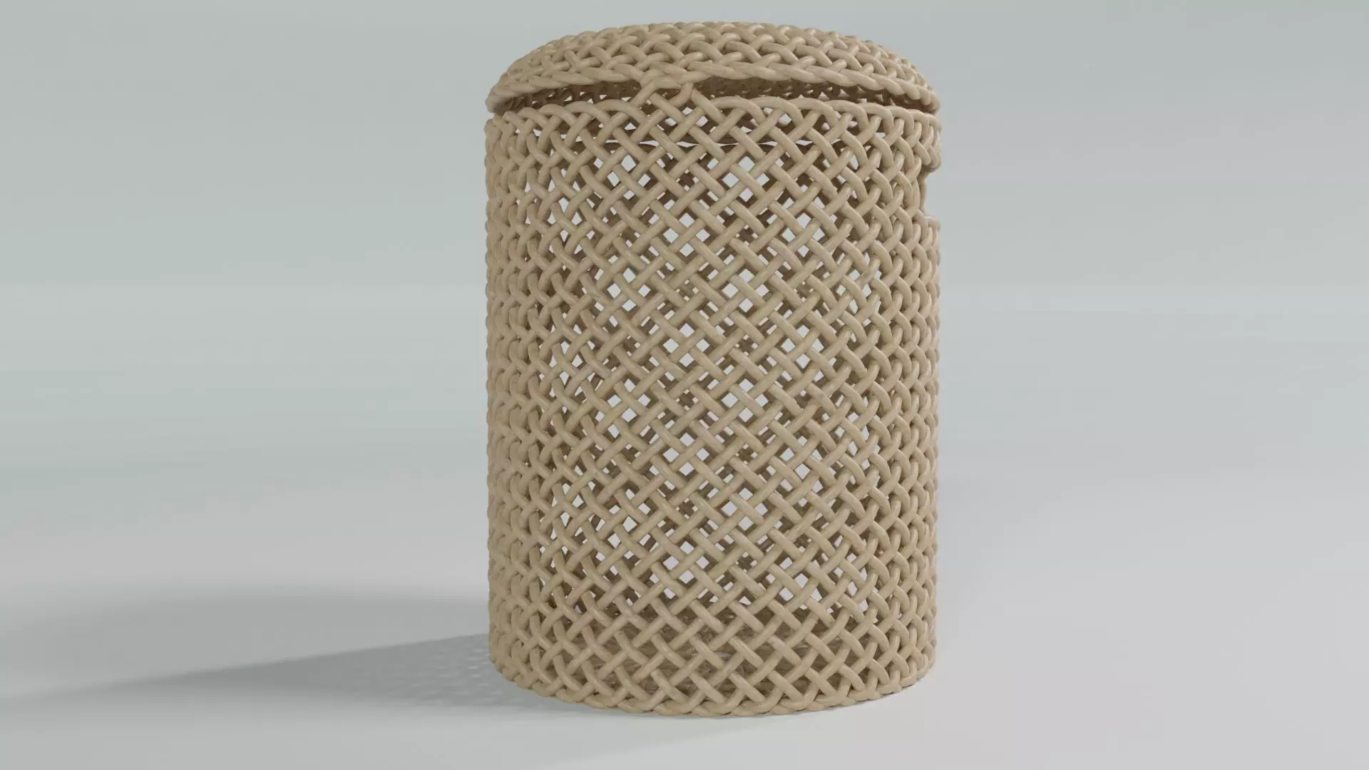 WICKER BASKET08 3D model_1