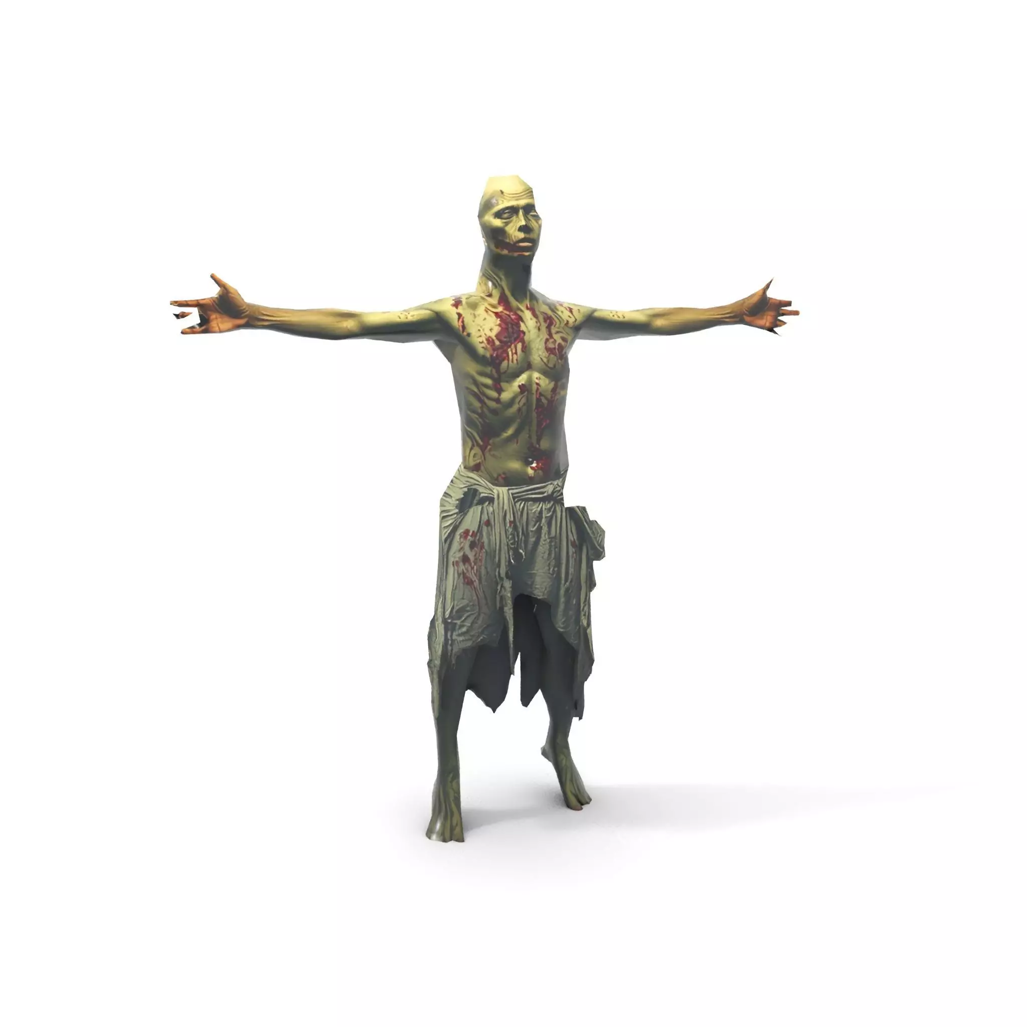 Zombie Survivor model pack Low-poly 3D model_27