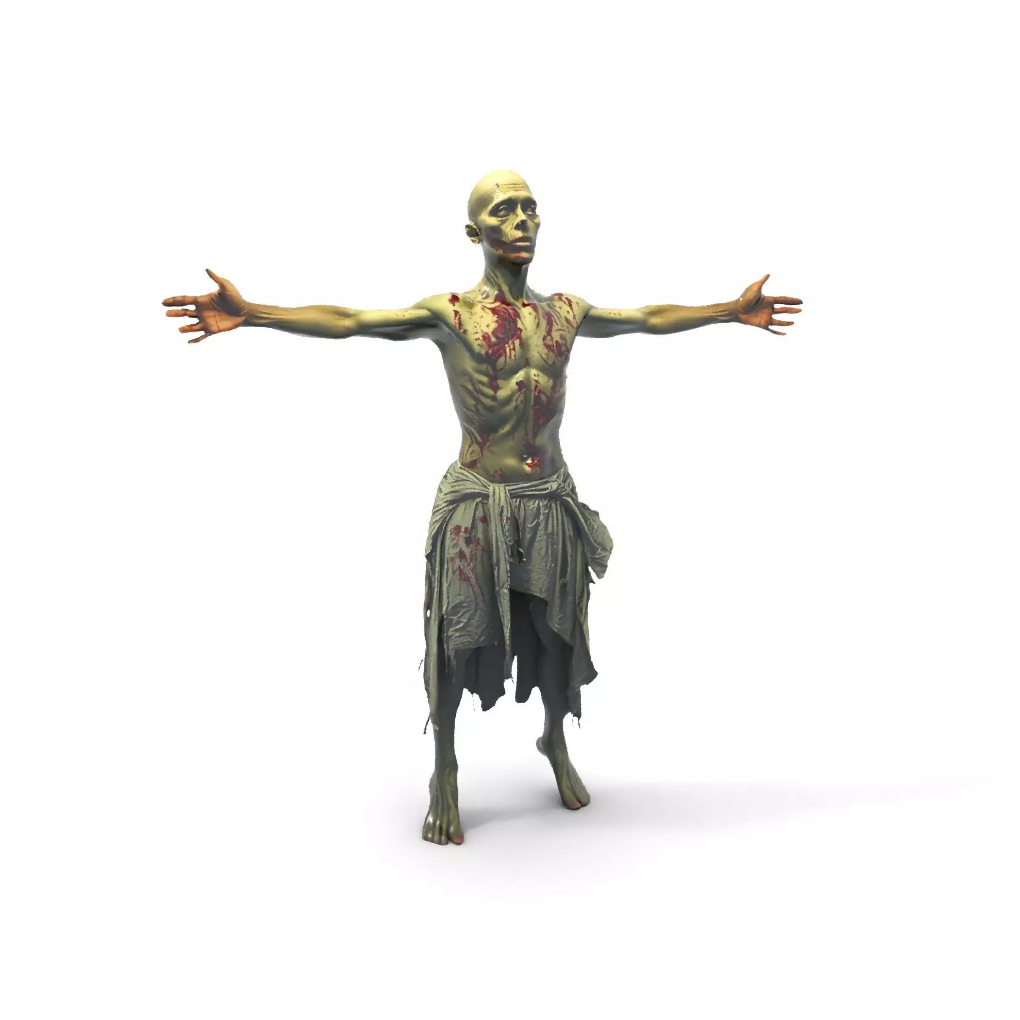 Zombie Survivor model pack Low-poly 3D model_7