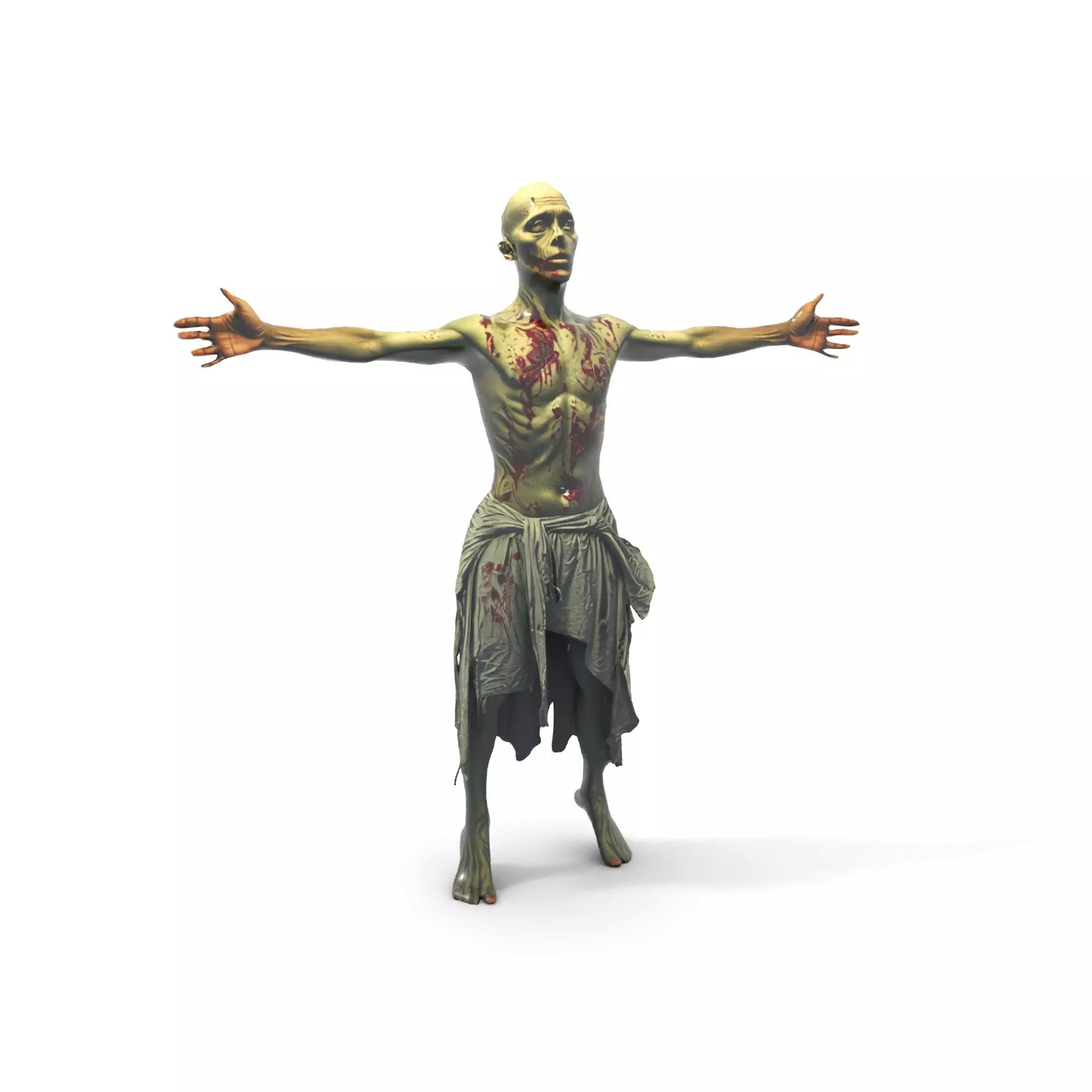 Zombie Survivor model pack Low-poly 3D model_29