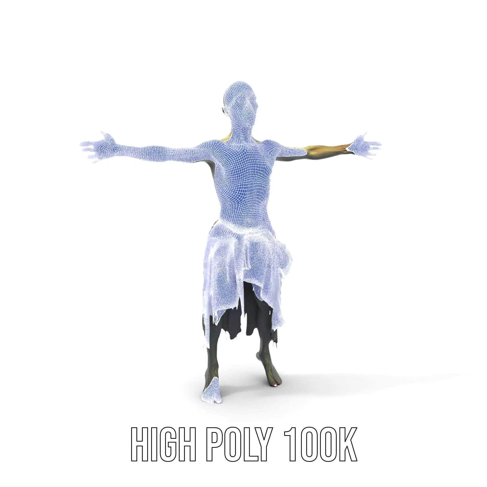 Zombie Survivor model pack Low-poly 3D model_8