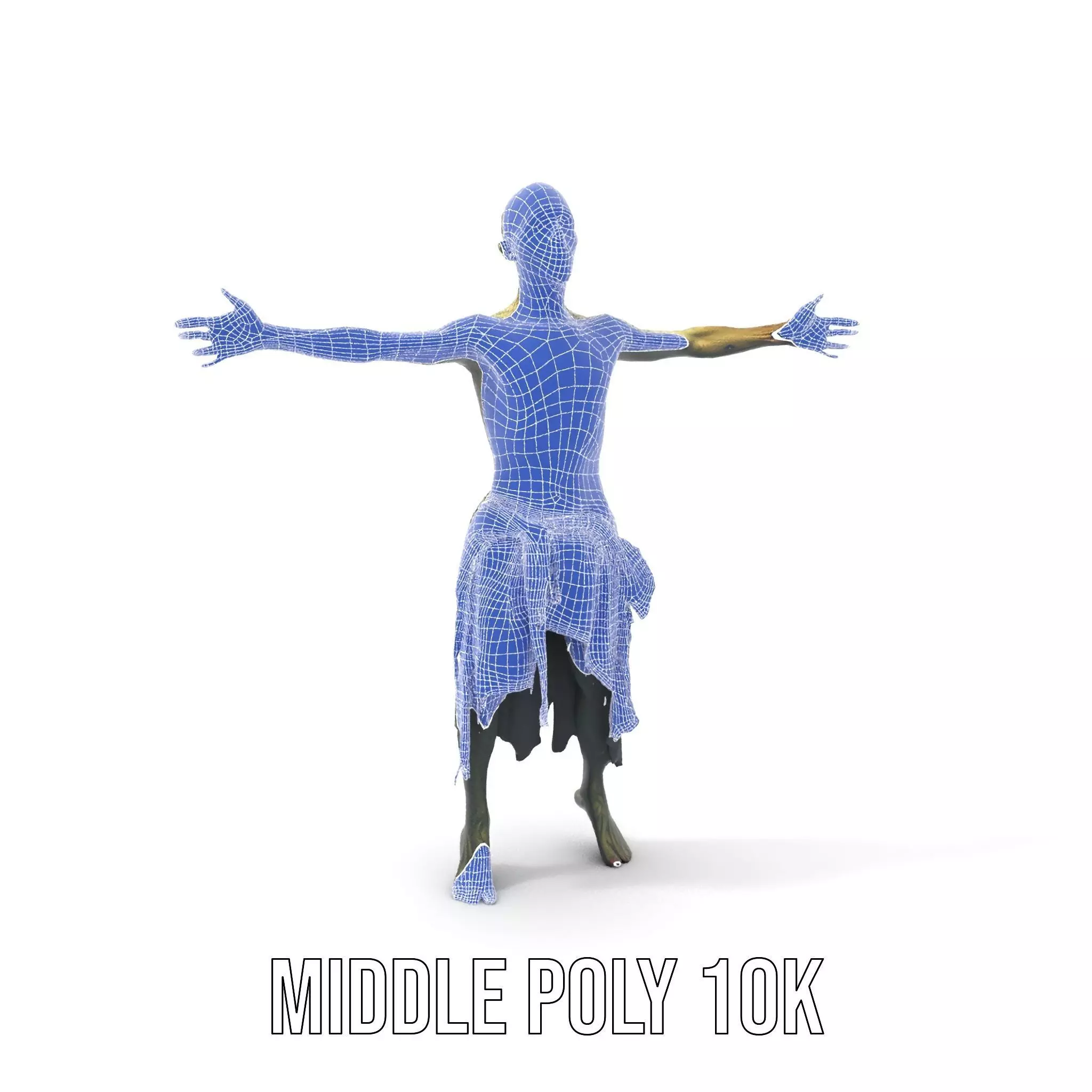 Zombie Survivor model pack Low-poly 3D model_20