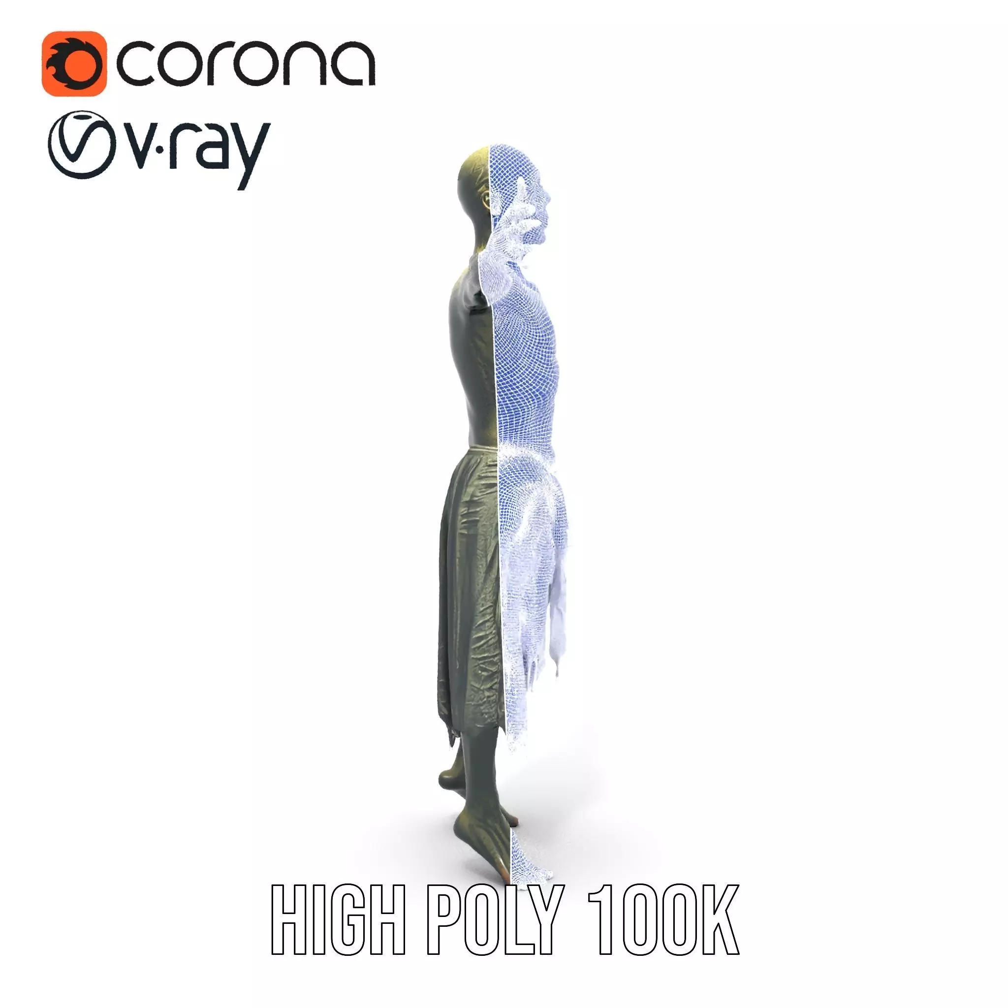 Zombie Survivor model pack Low-poly 3D model_31