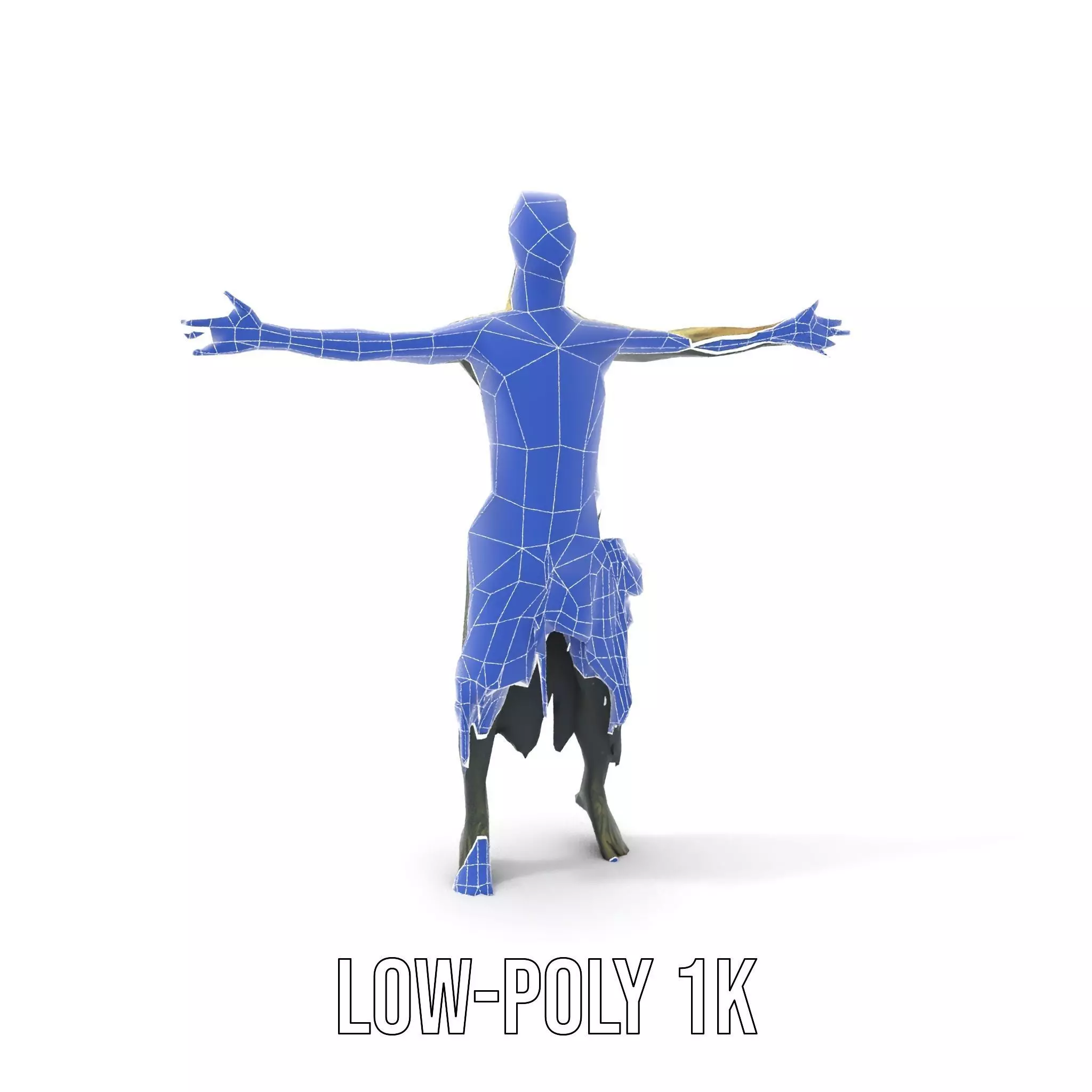 Zombie Survivor model pack Low-poly 3D model_21