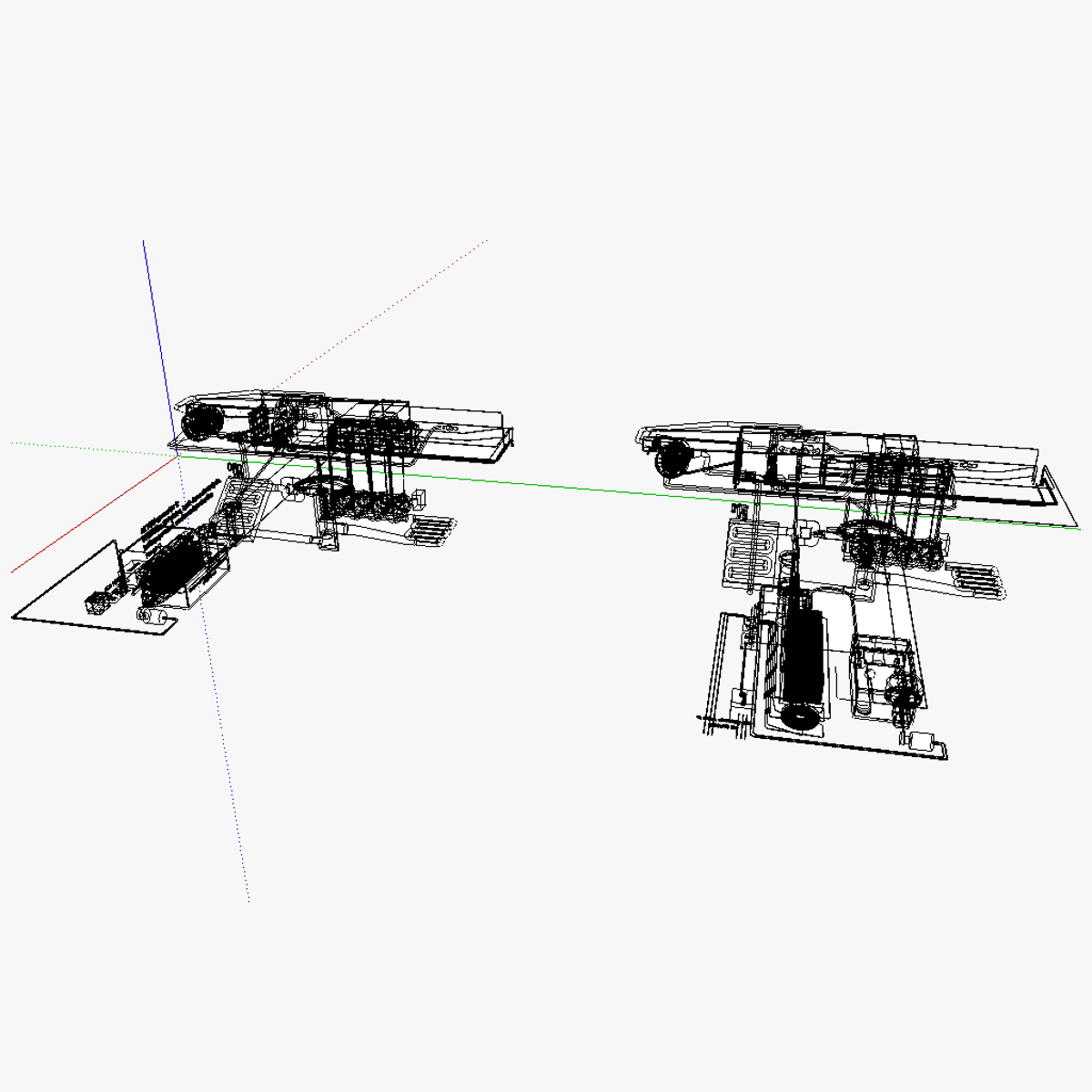 Oxyhydrogen fed AT IC motor 3D model_5