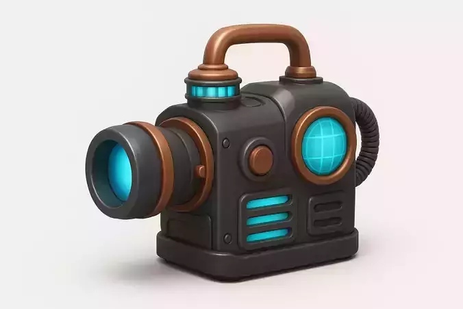 Vintage Mechanical Generator Steampunk Machine