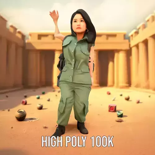 Adventurer Outfit Green model pack