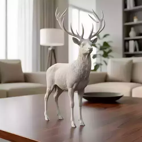 Majestic Red Deer Stag - 3D Print Model