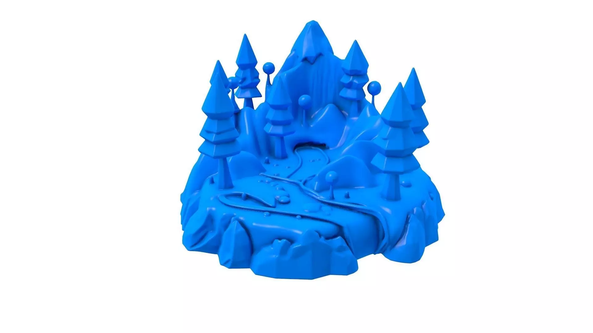 Mountain Path -  Mountain Path stl -  path - mountain 3D print model_0