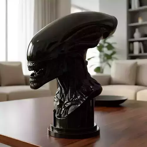 Xenomorph Alien Head Bust 3D Print Model