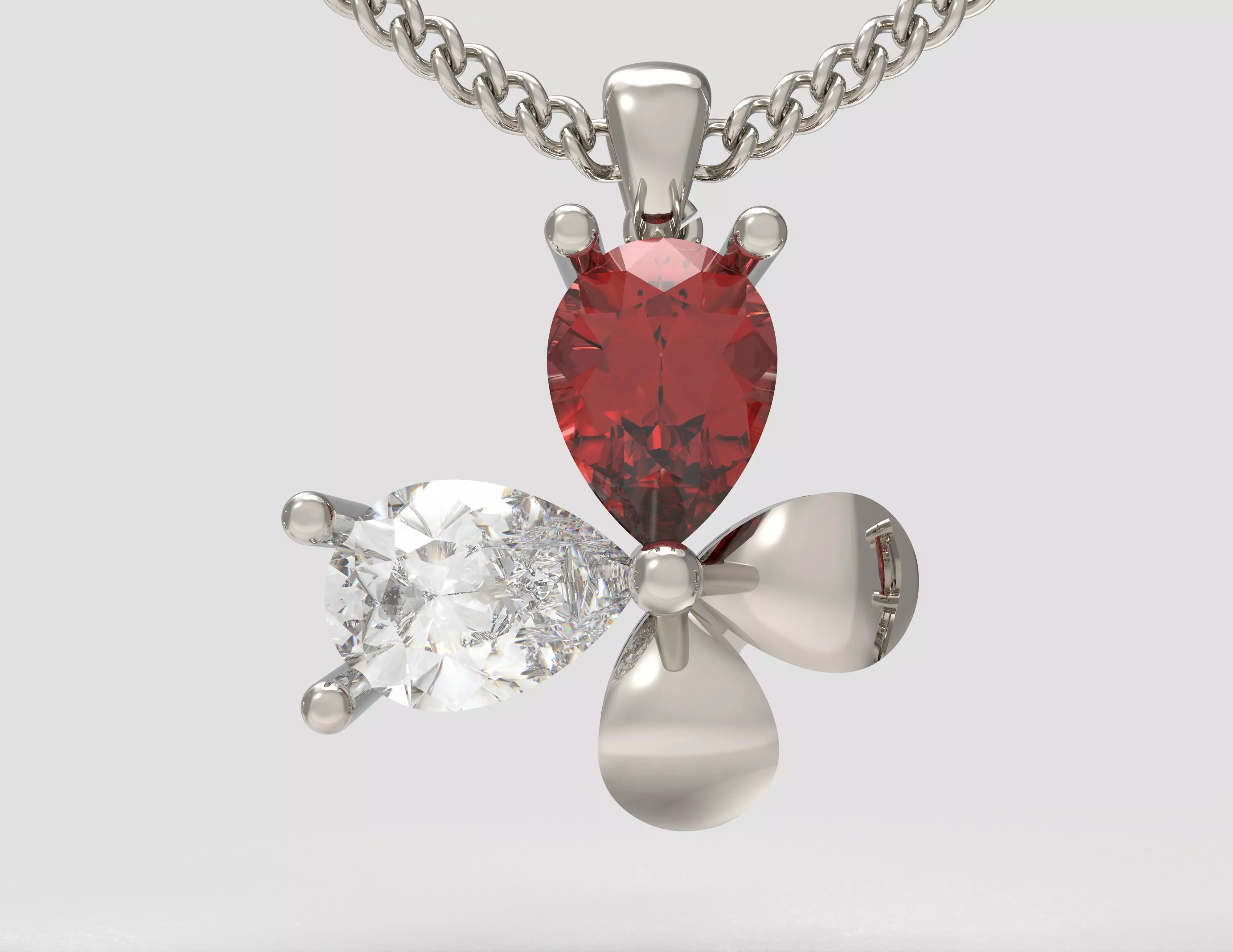 Blossom of Fire and Ice Half Set 3D print model_3