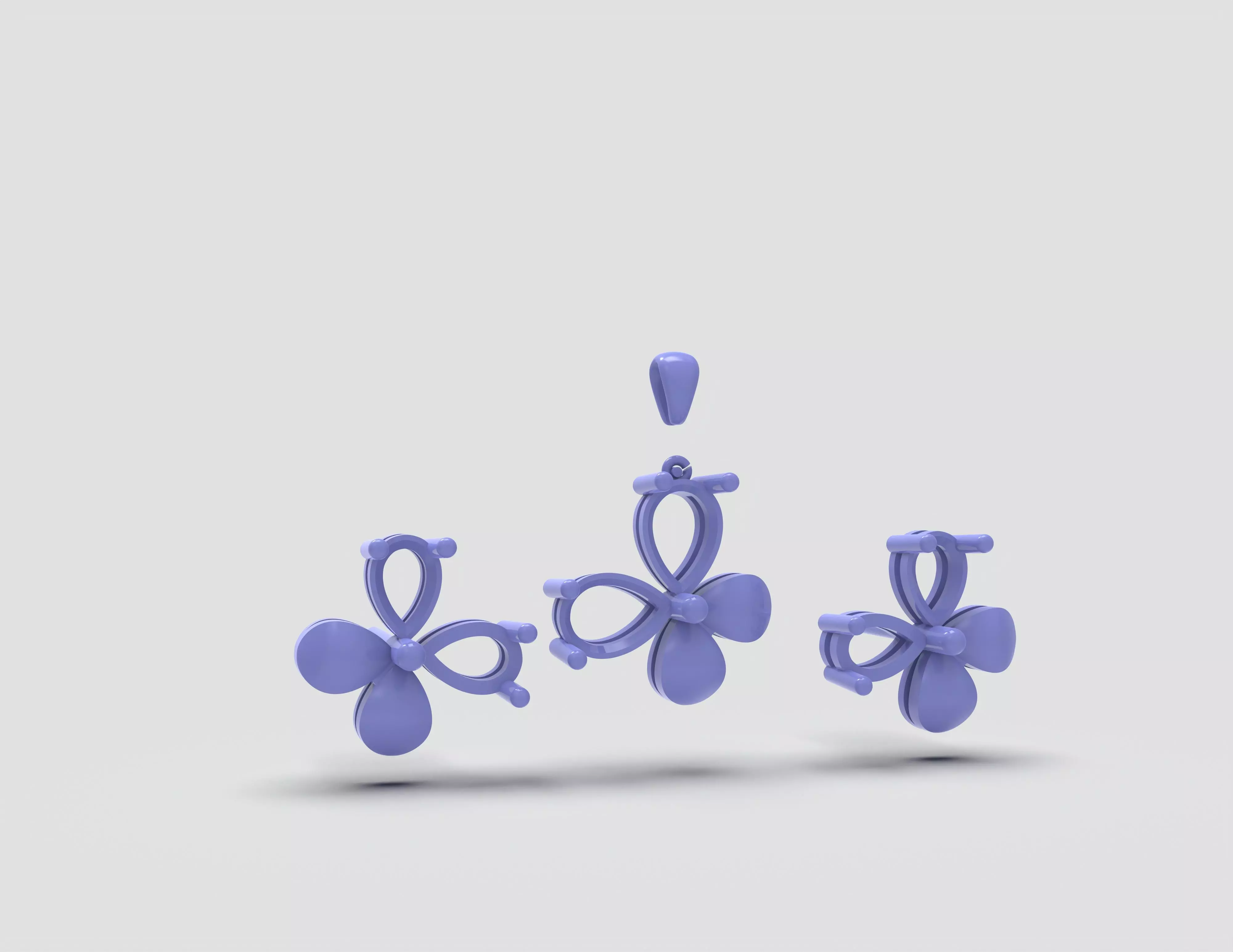 Blossom of Fire and Ice Half Set 3D print model_21